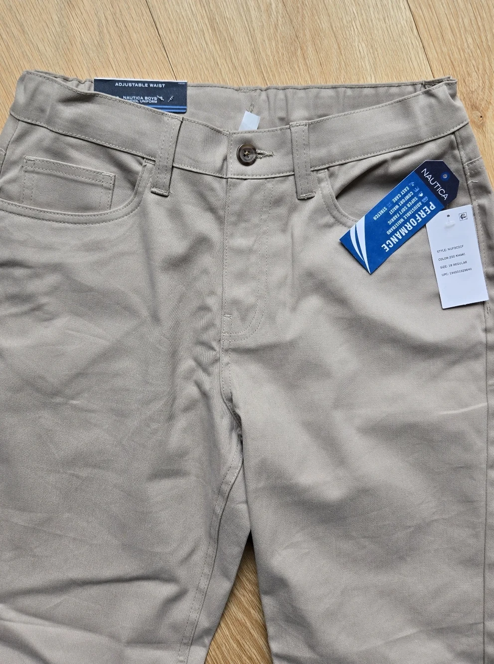 Nautica Khaki Straight-Leg Boys' Chinos